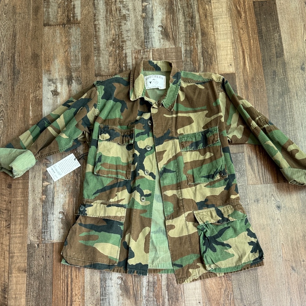 Southern wings and Company Camo Shacket